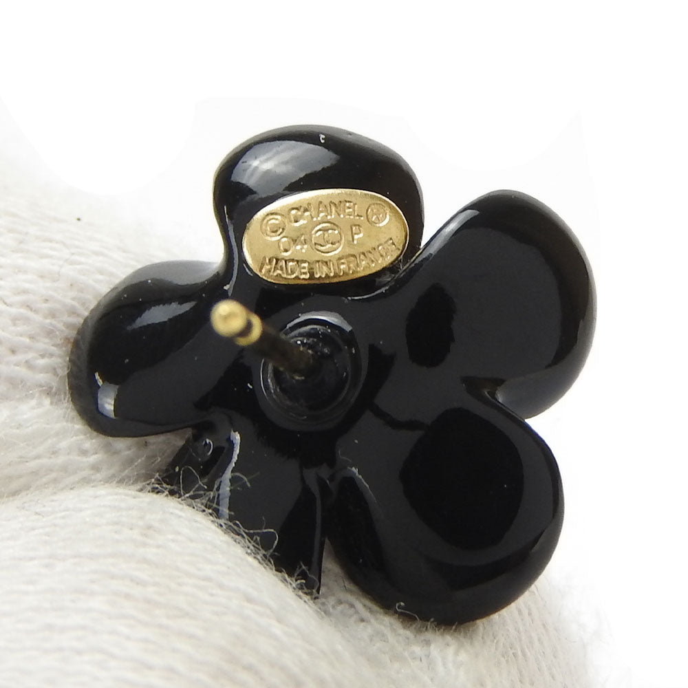 CHANEL Pierce Plastic, Metal black Women