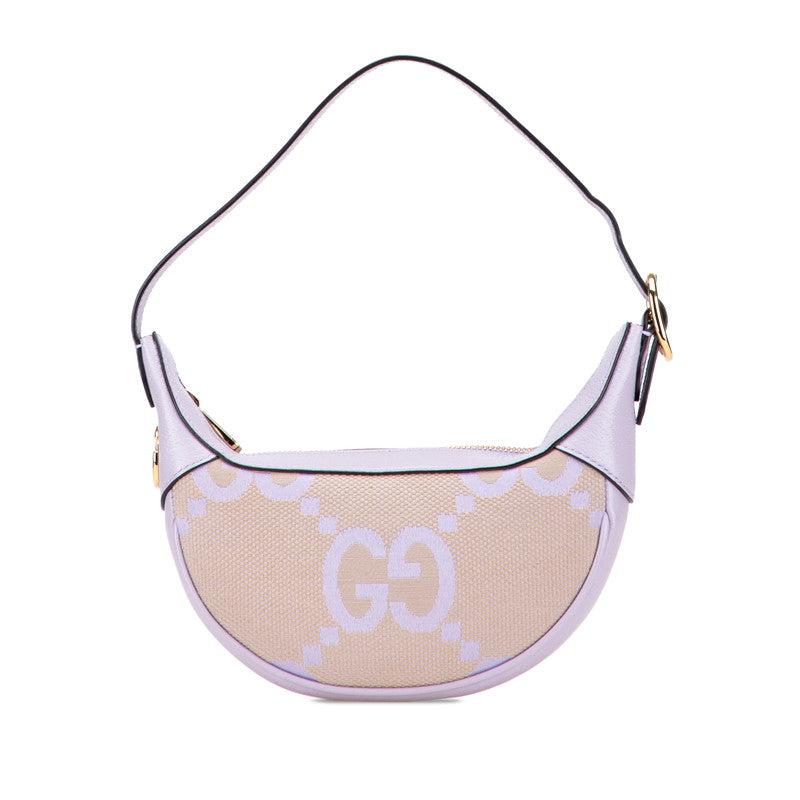 Gucci Jumbo GG GG Mini Bag Canvas Leather Handbag