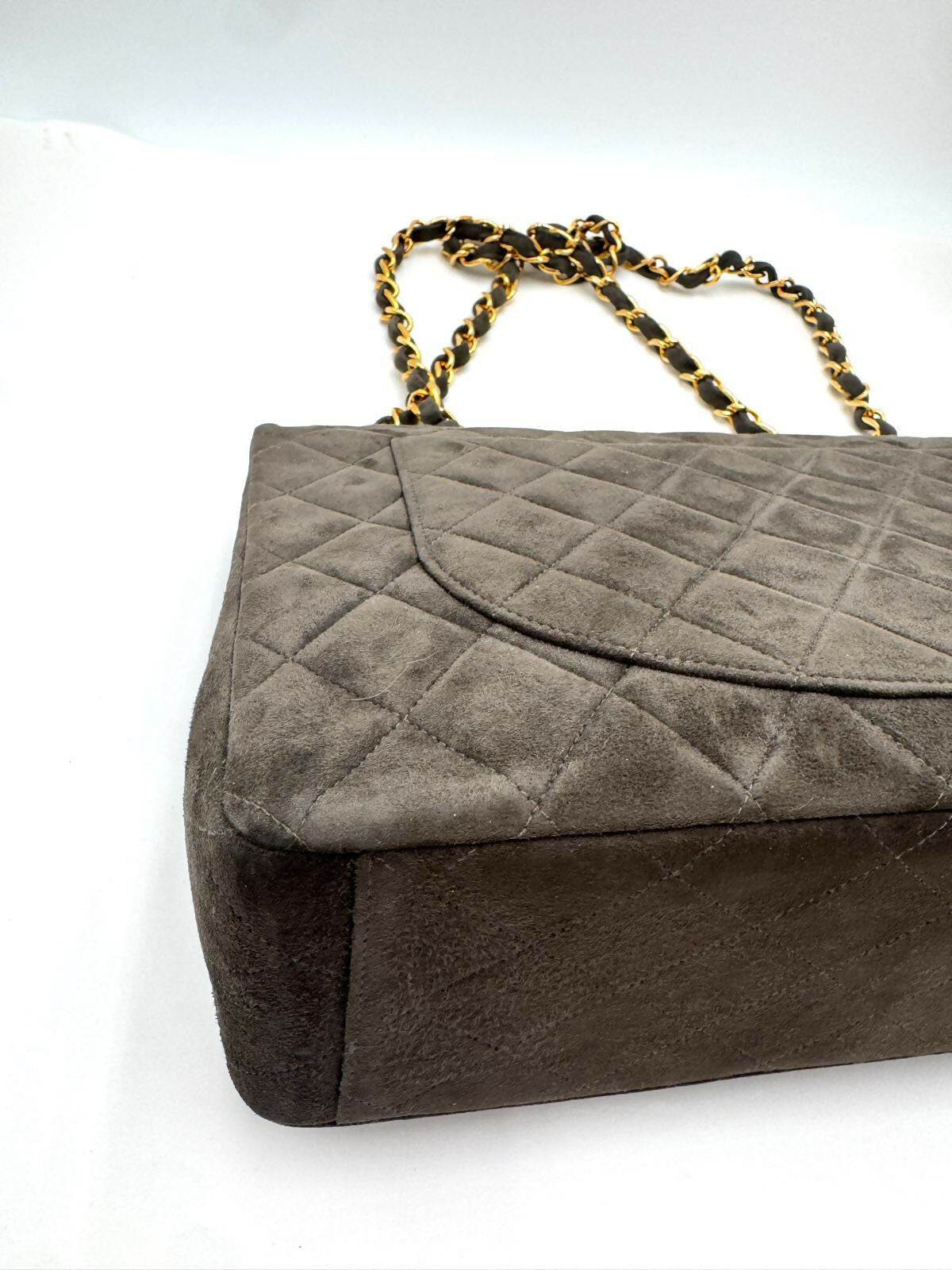Chanel  Series 3 Suede Maxi Flap Bag