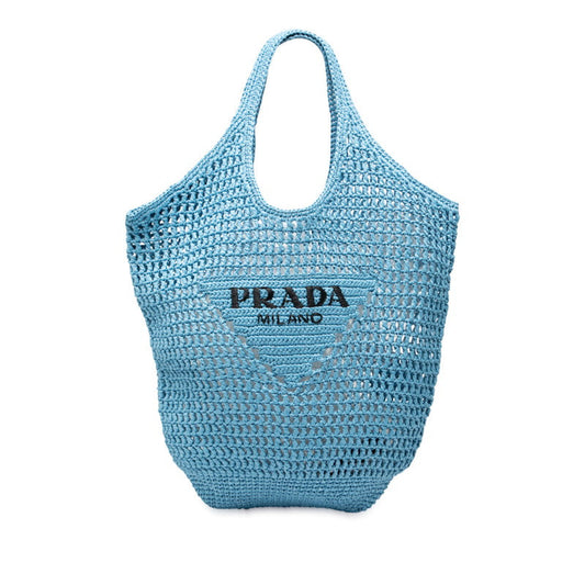 Prada Crochet Raffia Handbag