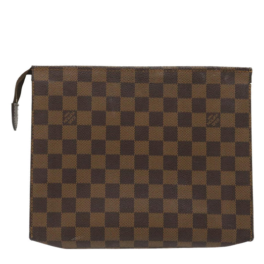 LOUIS VUITTON Damier Ebene Poche Toilette 26 Pouch N47543 LV  ai636
