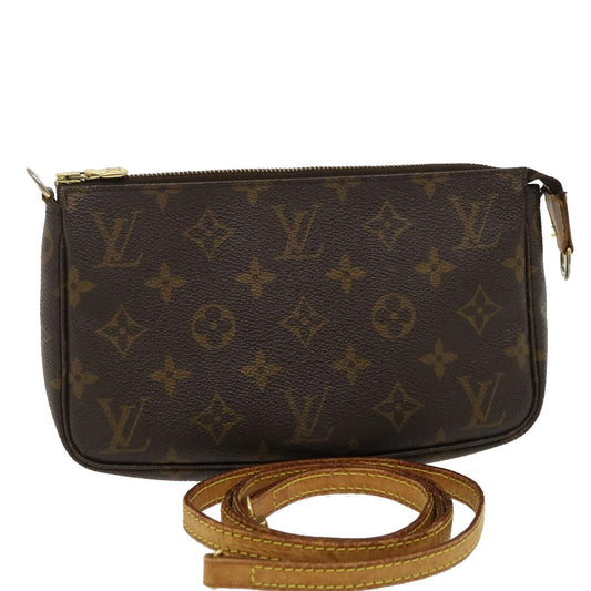 LOUIS VUITTON Monogram Pochette Accessoires Pouch M51980 LV jk1199