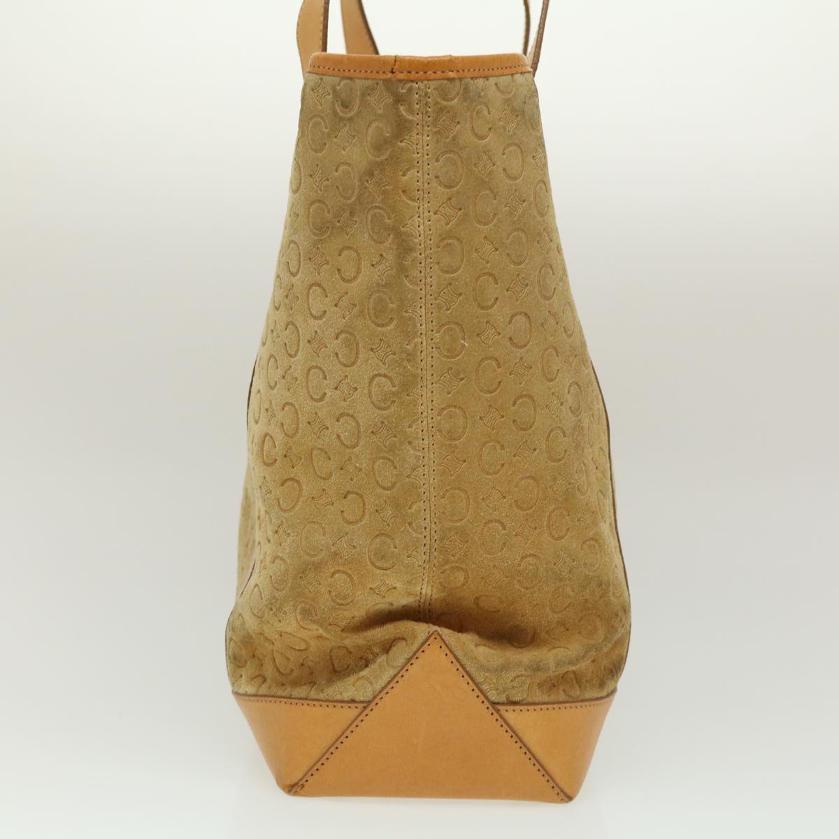 Luxury CELINE C Macadam Canvas Tote Bag Suede Beige  ai599
