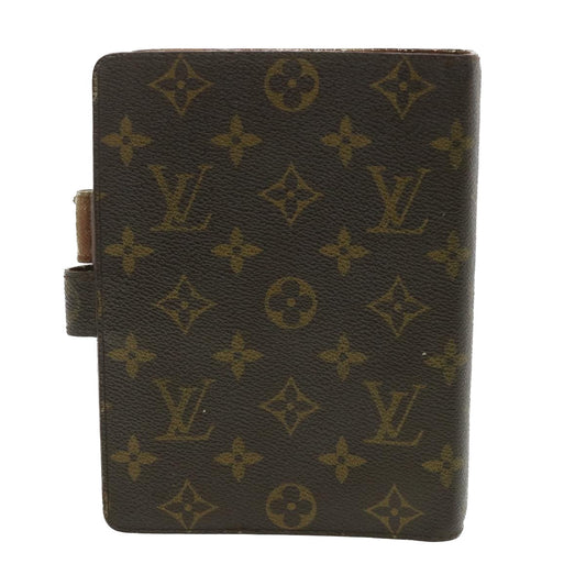 LOUIS VUITTON Monogram Agenda MM Day Planner Cover R20105 LV Auth jk2960