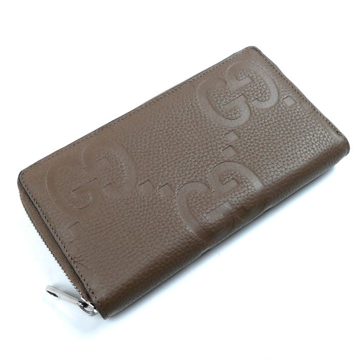 Gucci Jumbo GG Leather Zip Around Wallet