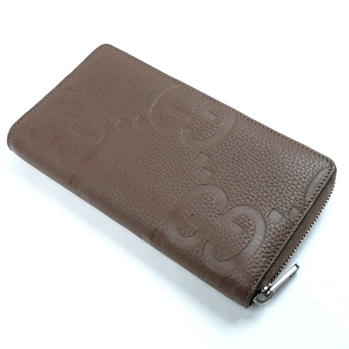 Gucci Jumbo GG Leather Zip Around Wallet