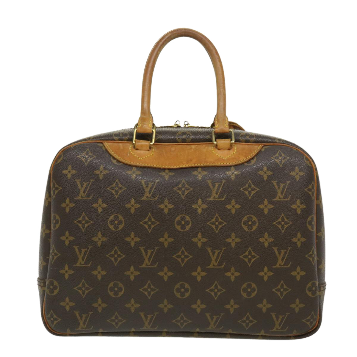 LOUIS VUITTON Monogram Deauville Hand Bag LV Auth ki1997