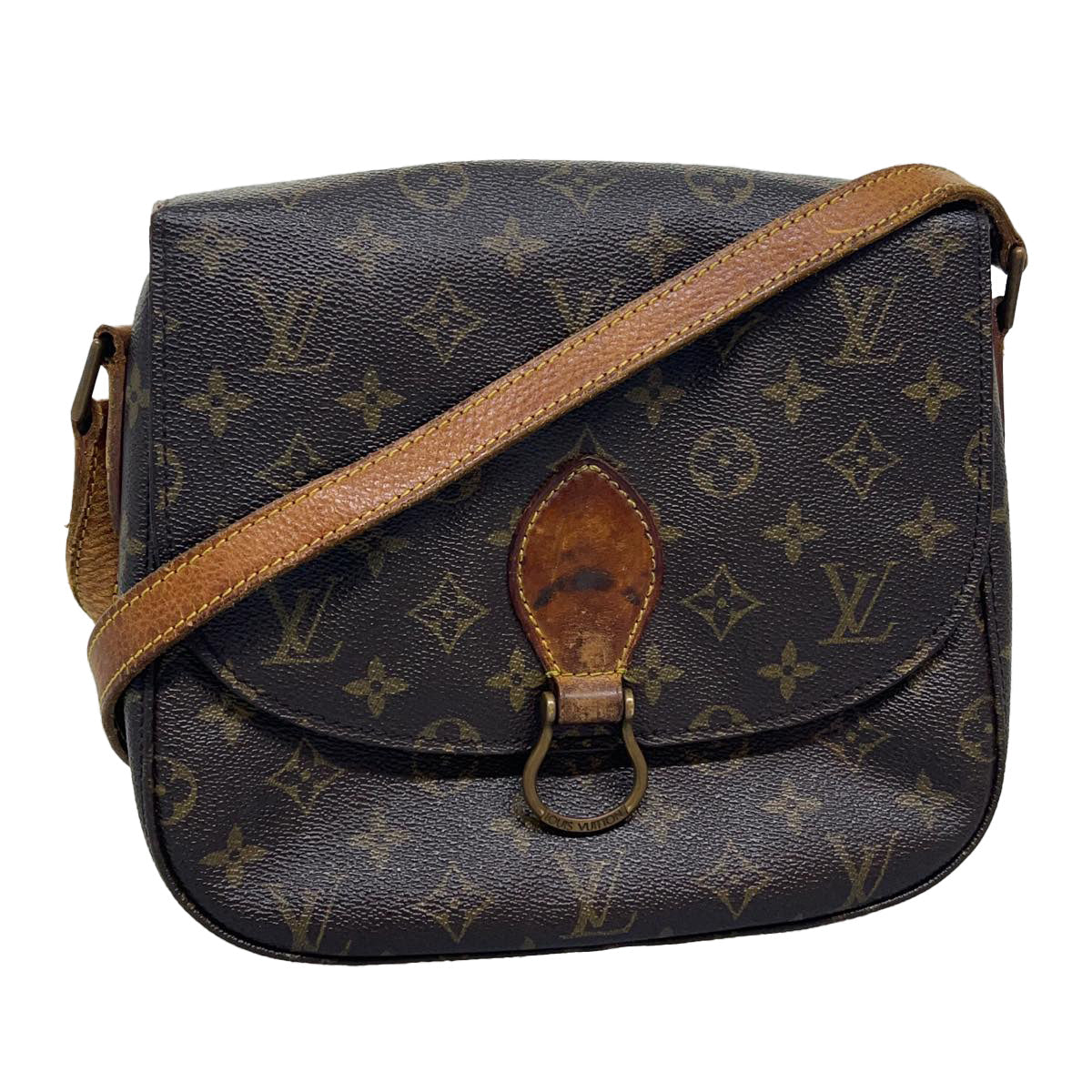 LOUIS VUITTON Monogram Saint Cloud GM Shoulder Bag LV Auth ki2327