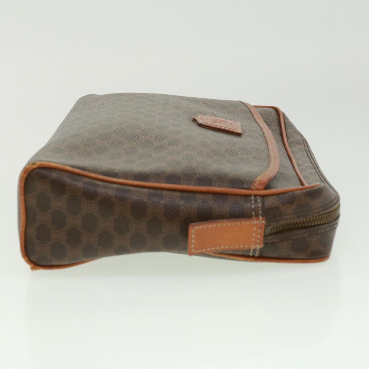 Luxury CELINE Macadam Canvas Clutch Bag Brown  ki2485