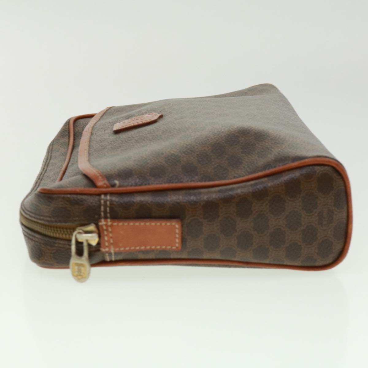 Luxury CELINE Macadam Canvas Clutch Bag Brown  ki2485