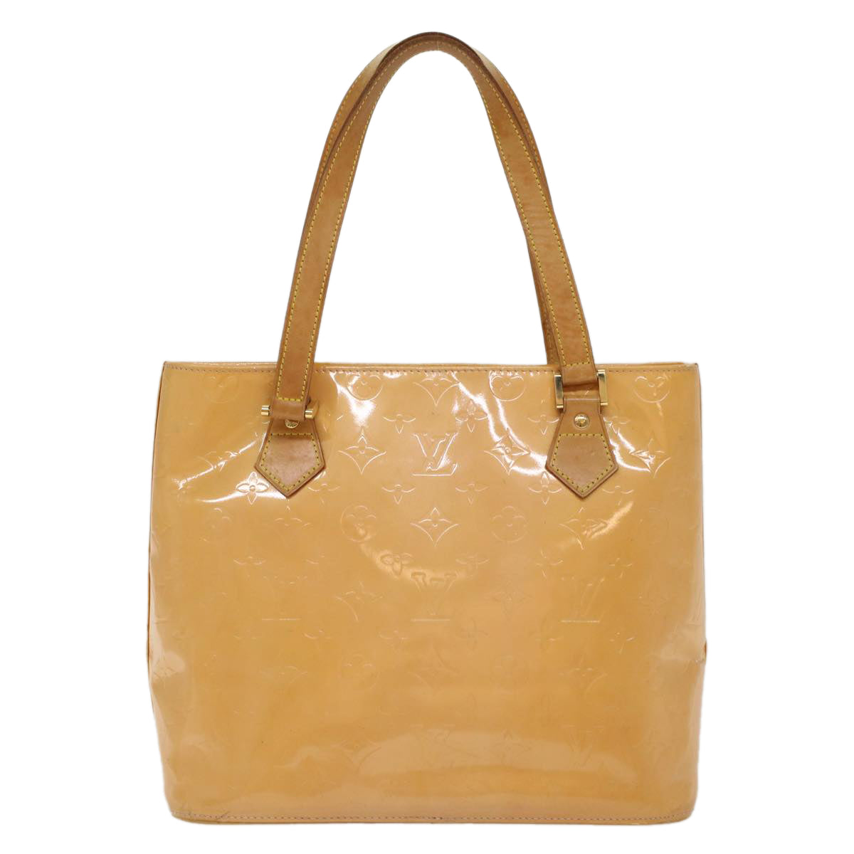 LOUIS VUITTON Monogram Vernis Houston Hand Bag Marshmallow Pink M91302 LV ki3171