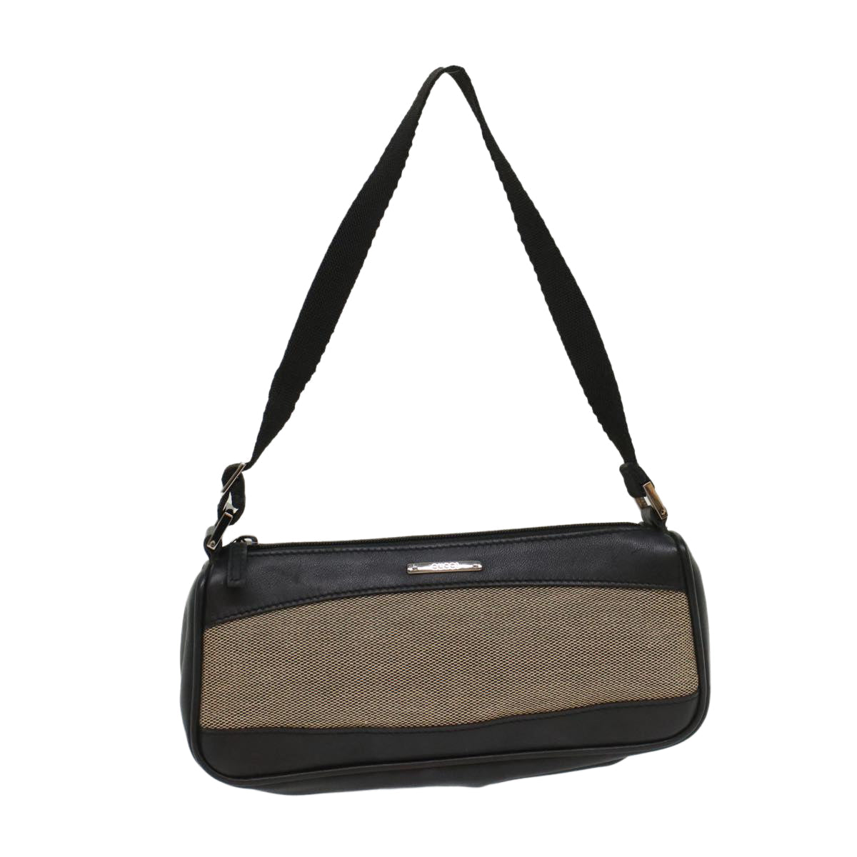 Gucci Leather Canvas Shoulder Bag