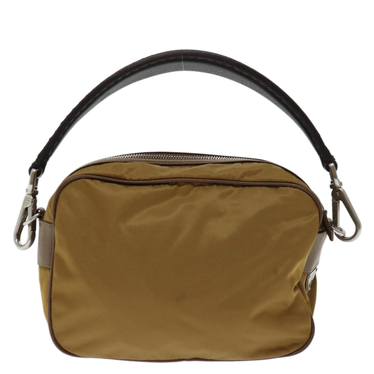 PRADA Shoulder Bag Nylon Brown Auth ki4171