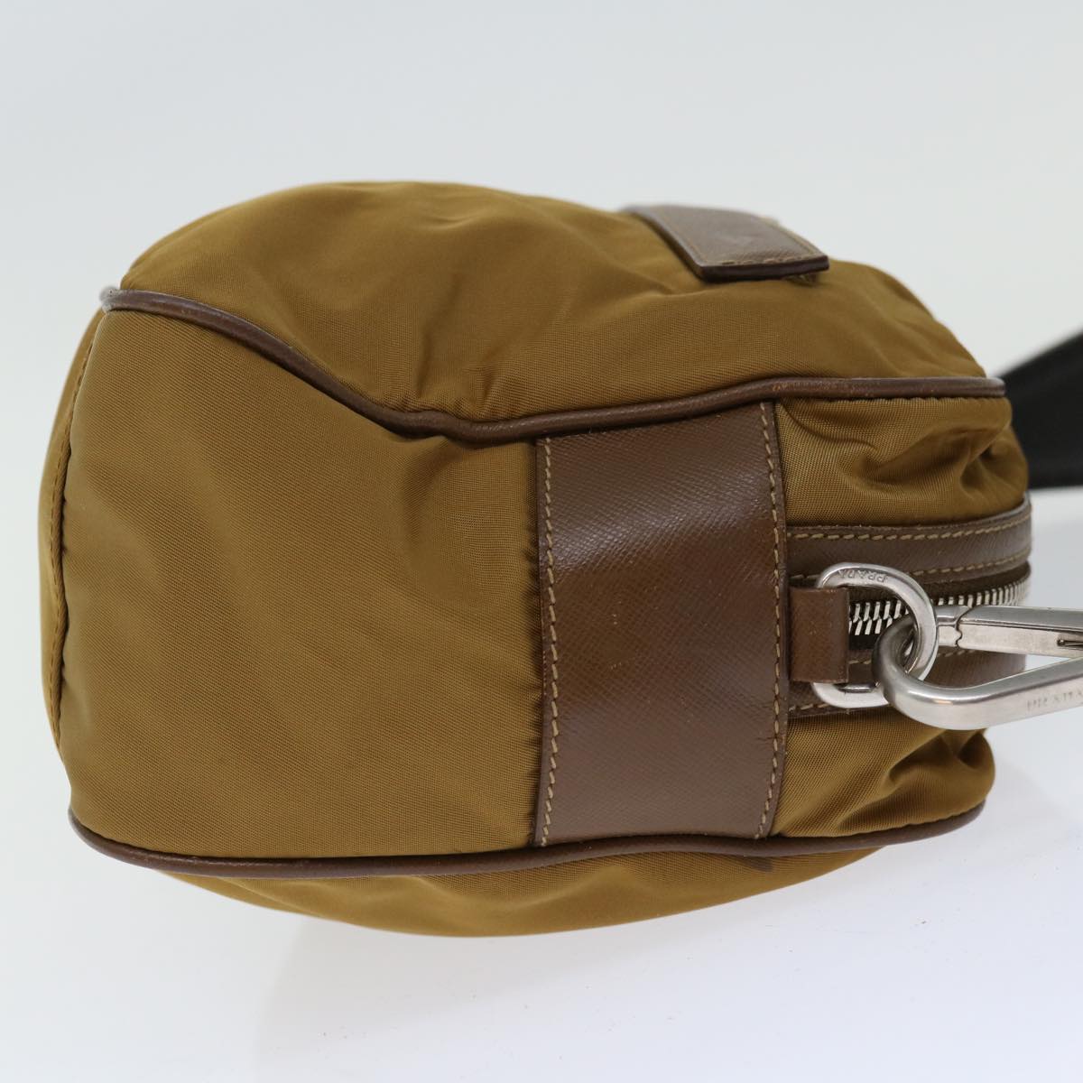 PRADA Shoulder Bag Nylon Brown Auth ki4171