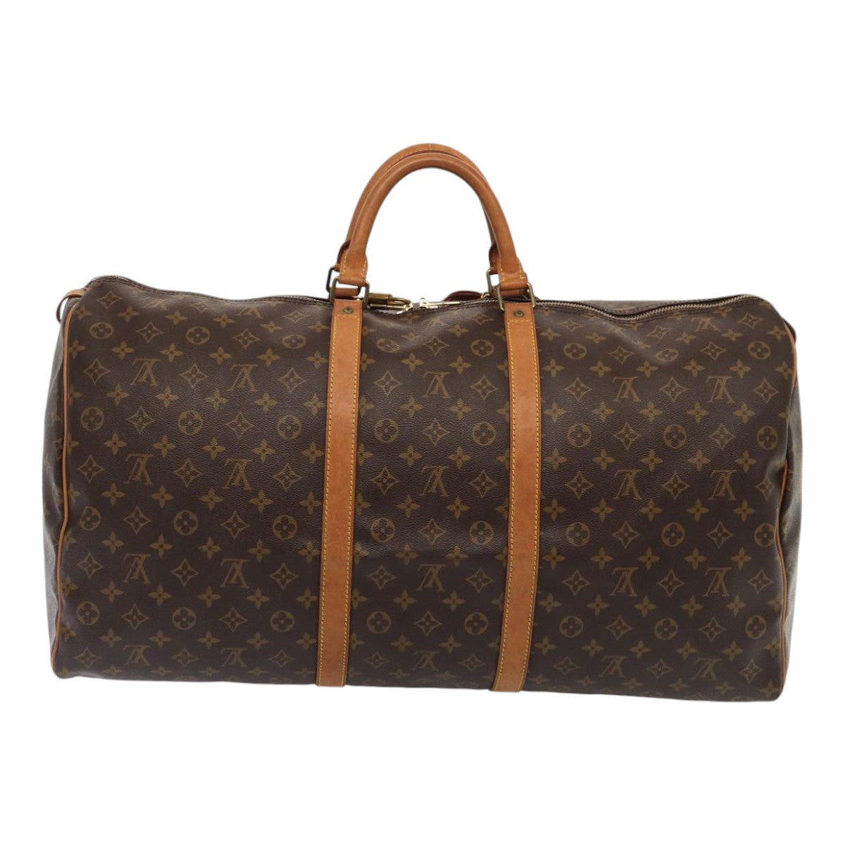LOUIS VUITTON Monogram Keepall 60 Boston Bag M41422 LV Auth ki4765