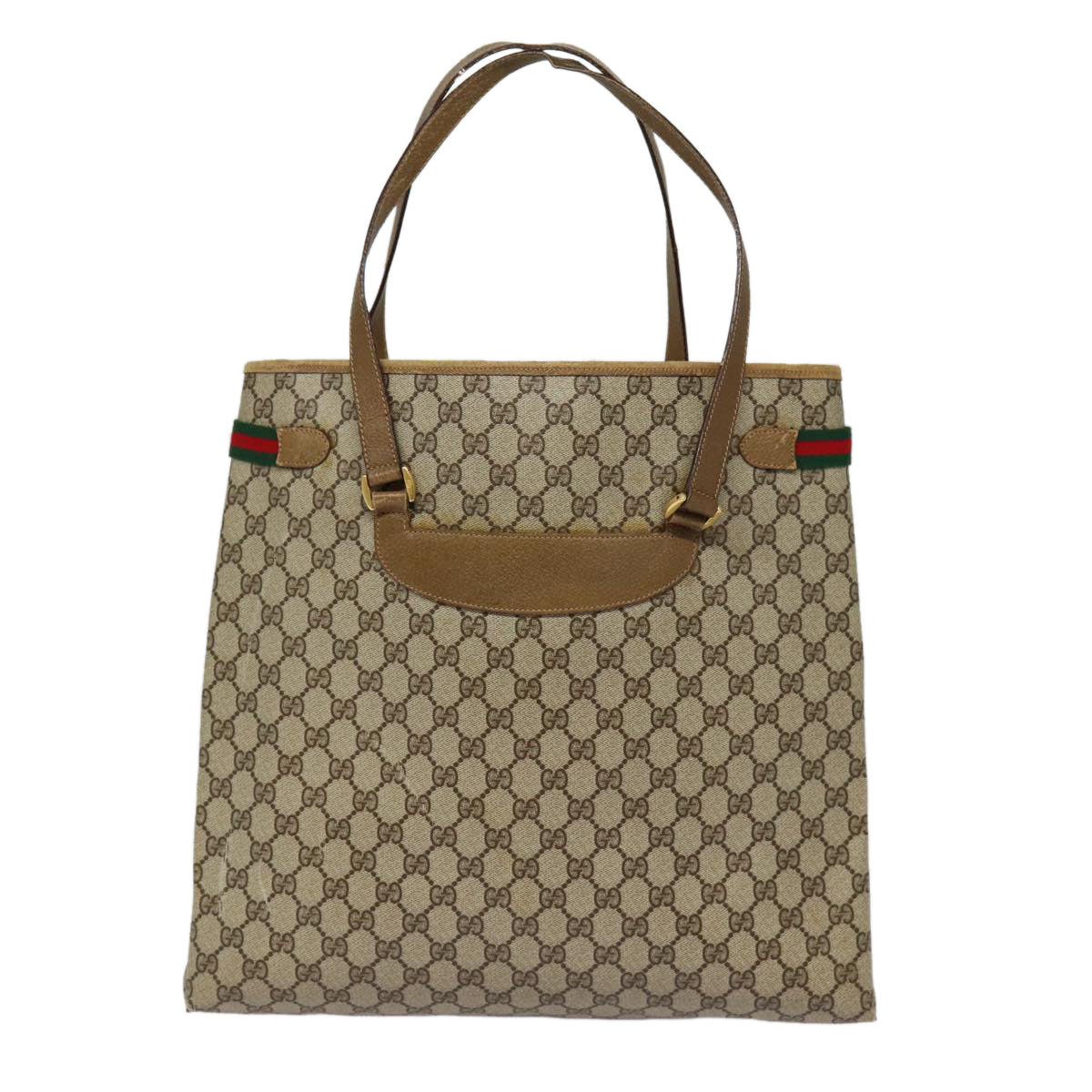Gucci Leather Canvas Tote