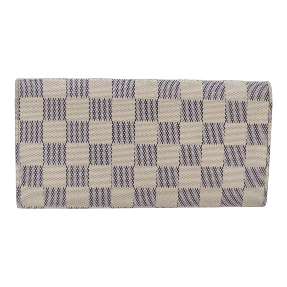 LOUIS VUITTON Damier Azur Portefeuille Emily Long Wallet N41625 LV Auth ki4863