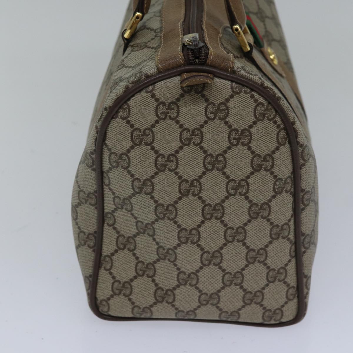 Gucci Leather Canvas Handbag