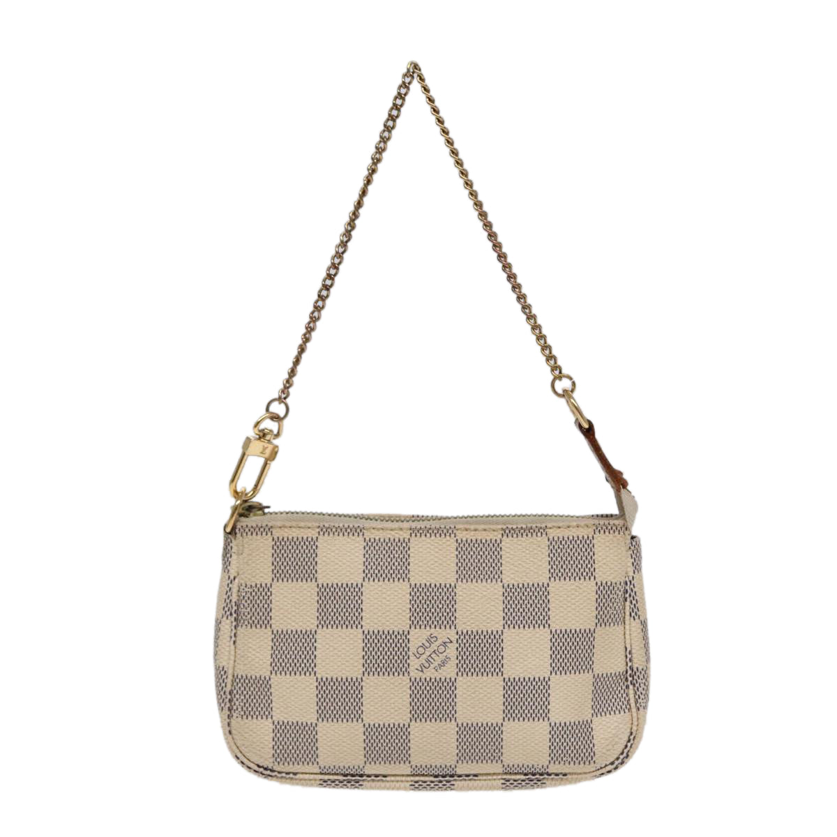 LOUIS VUITTON Damier Azur Mini Pochette Accessoires Pouch N63005 LV Auth kk297