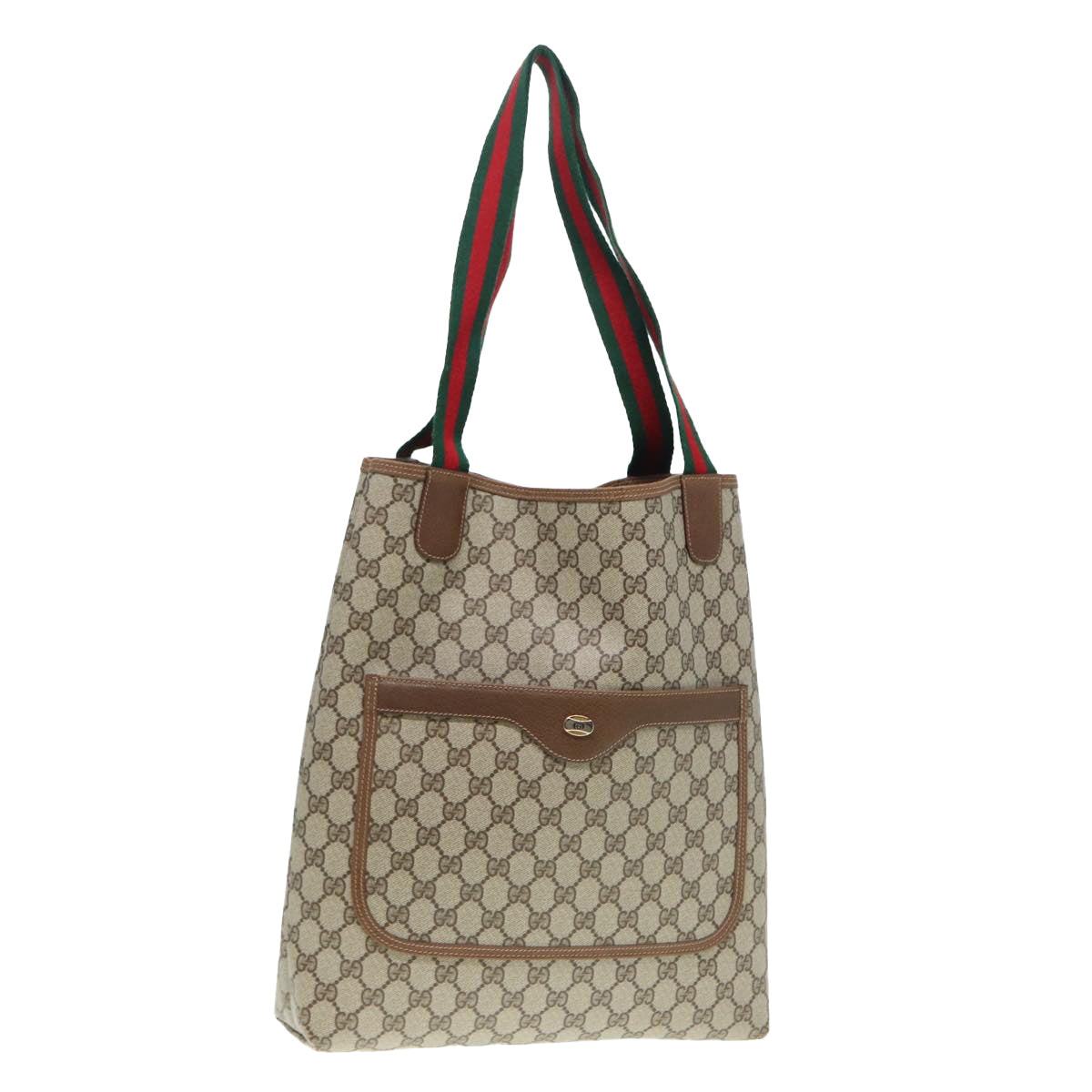 Gucci Leather Canvas Tote