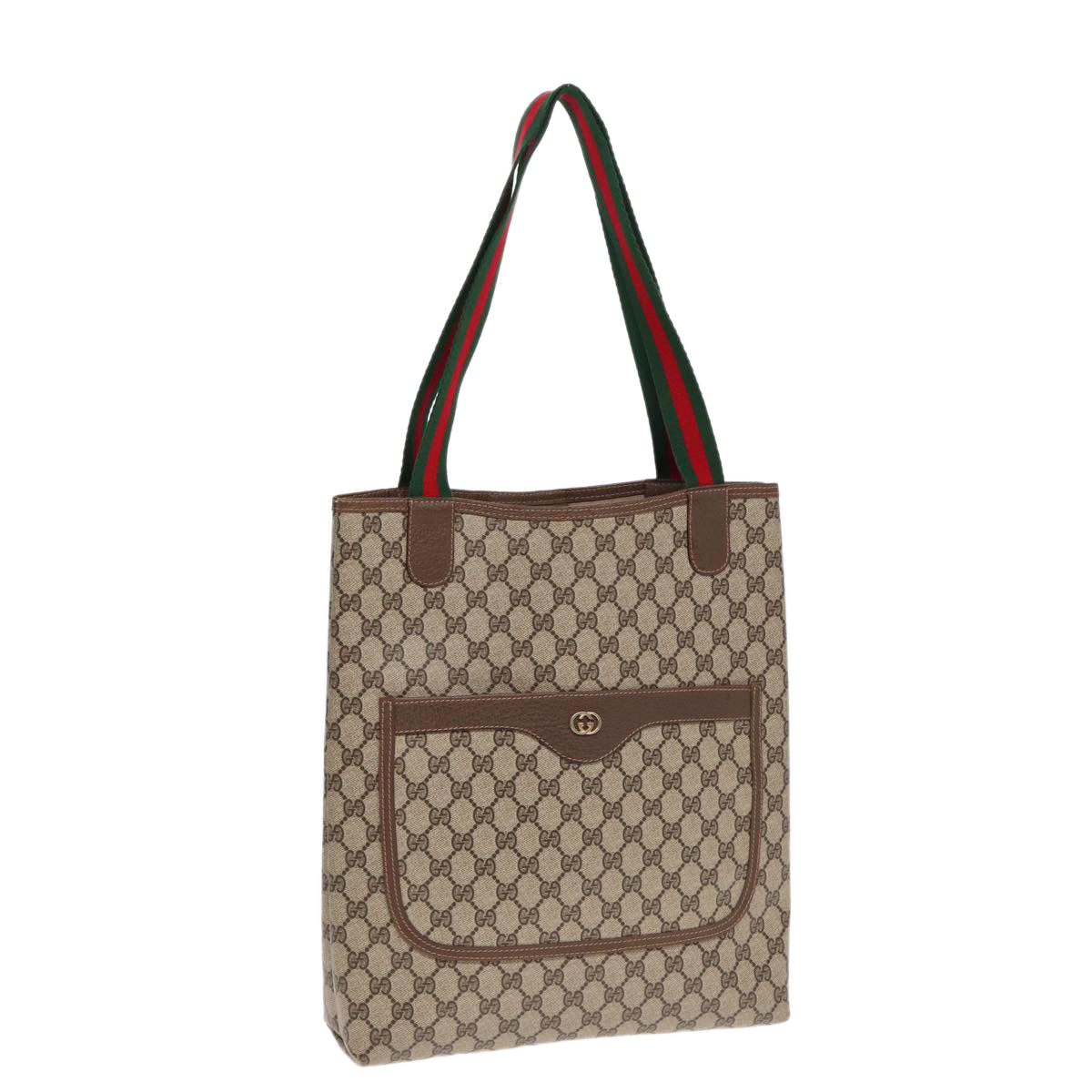 Gucci Leather Canvas Tote