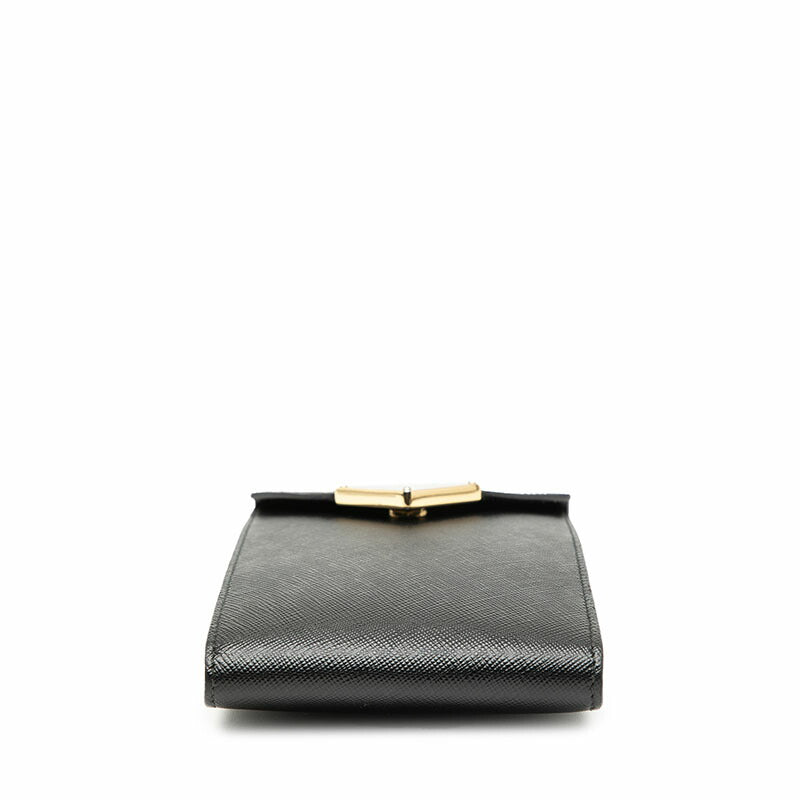 Prada 1BP050 Saffiano Leather Phone Pouch