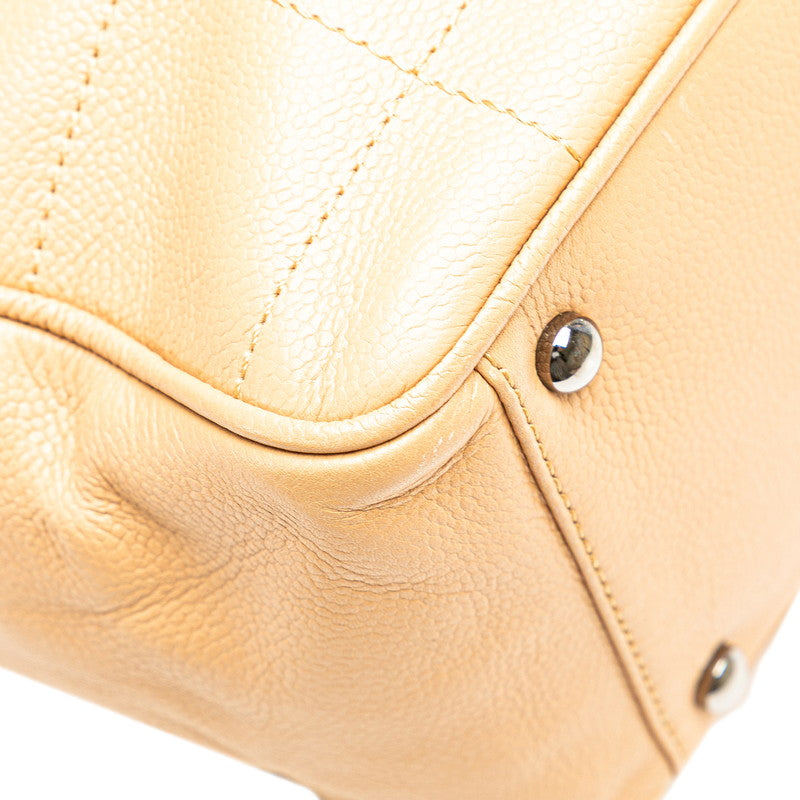 Chanel Choco Bar Leather Handbag Classic Flap