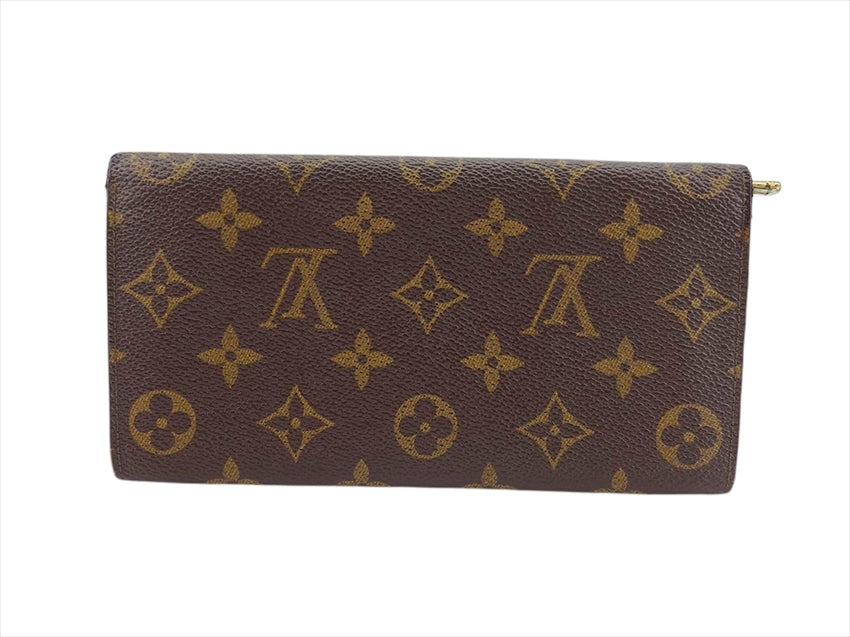 LOUIS VUITTON Long Wallet Purse M61725 Brown Former Pochette Porte Monnaie Credit