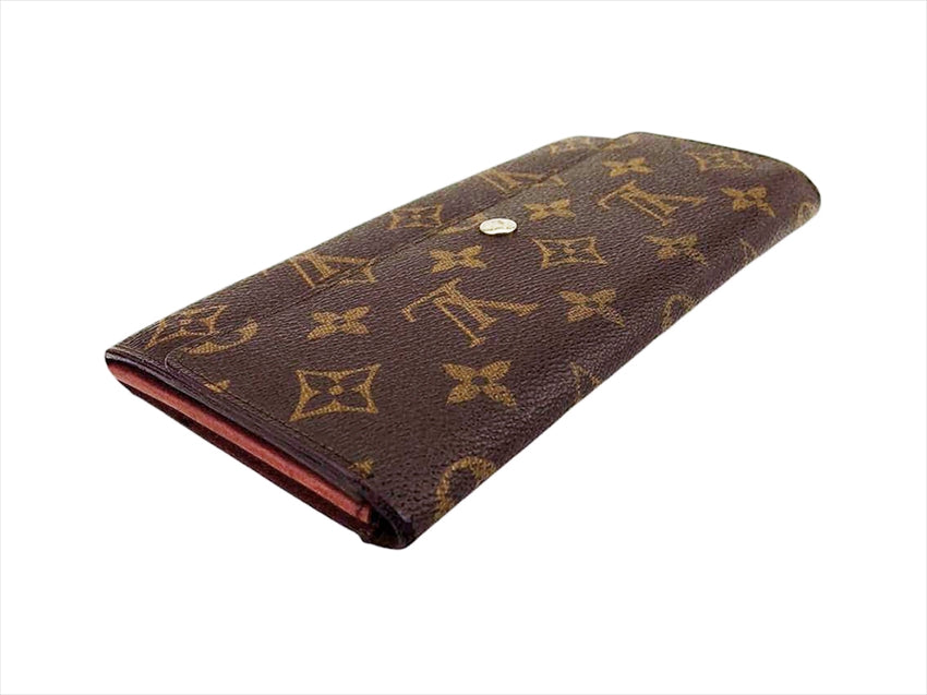 LOUIS VUITTON Long Wallet Purse M61725 Brown Former Pochette Porte Monnaie Credit
