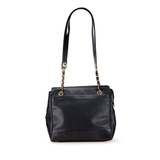 Chanel Coco Mark Caviar Skin Tote Bag