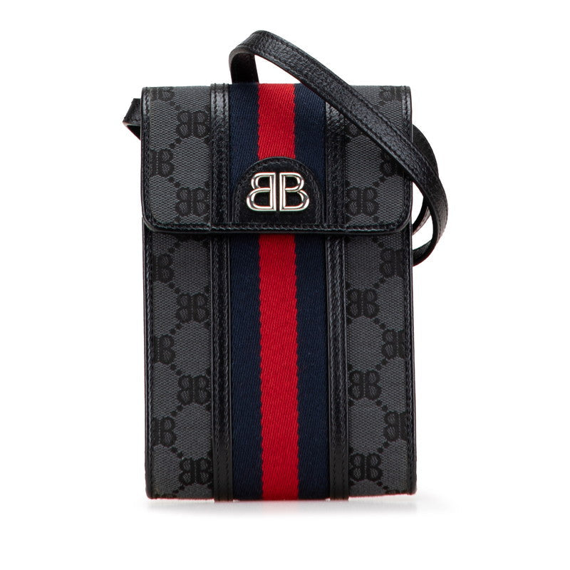 Gucci The Hacker Project Balenciaga Canvas Leather Shoulder Bag