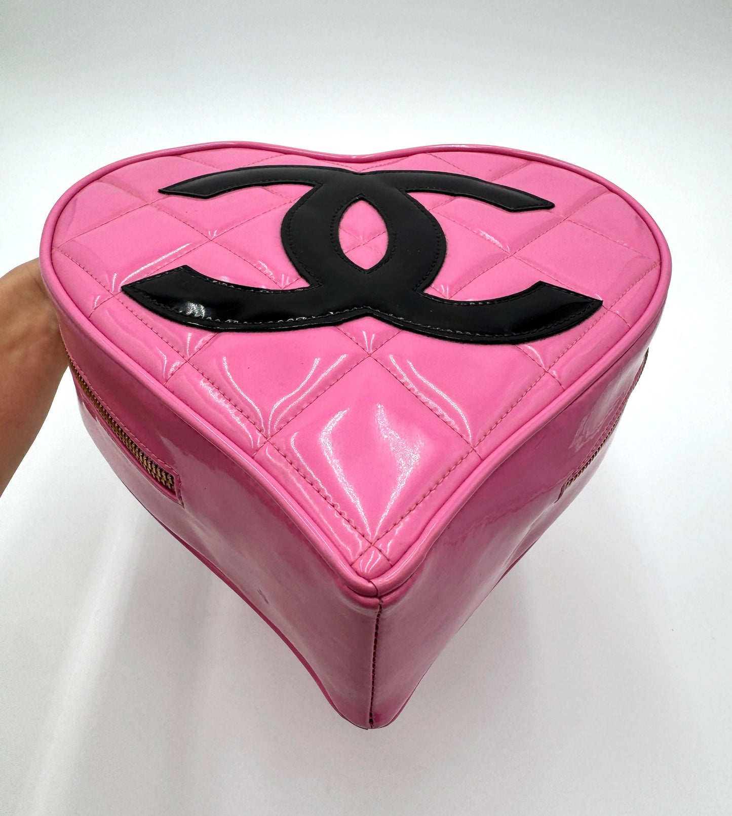 Chanel 1995  Barbie Pink Heart Vanity Bag
