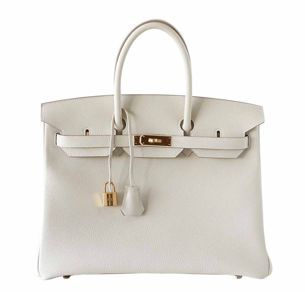 HermesBirkin 35 Craie Togo Bag