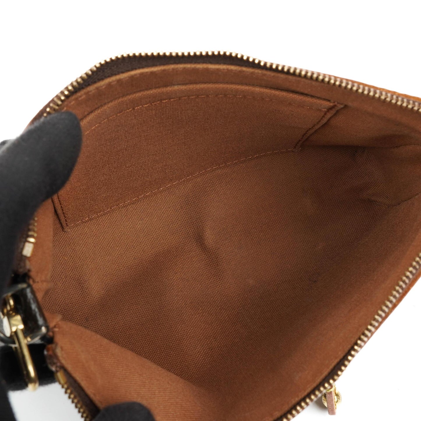 Louis Vuittom Monogram Coated Canvas Riveting Limited Edition Pochette Accessories Clutch Bag