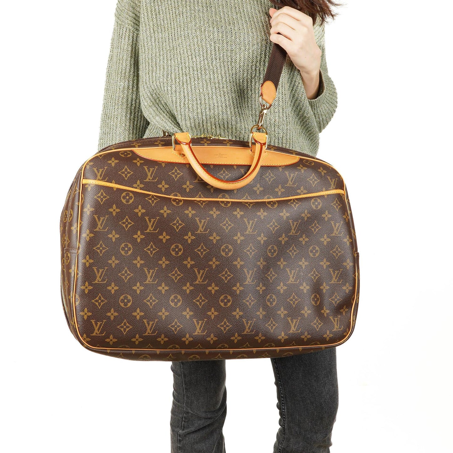 Louis Vuitton Alize 45 Monogram Coated Canvas Travel Bag, 2002