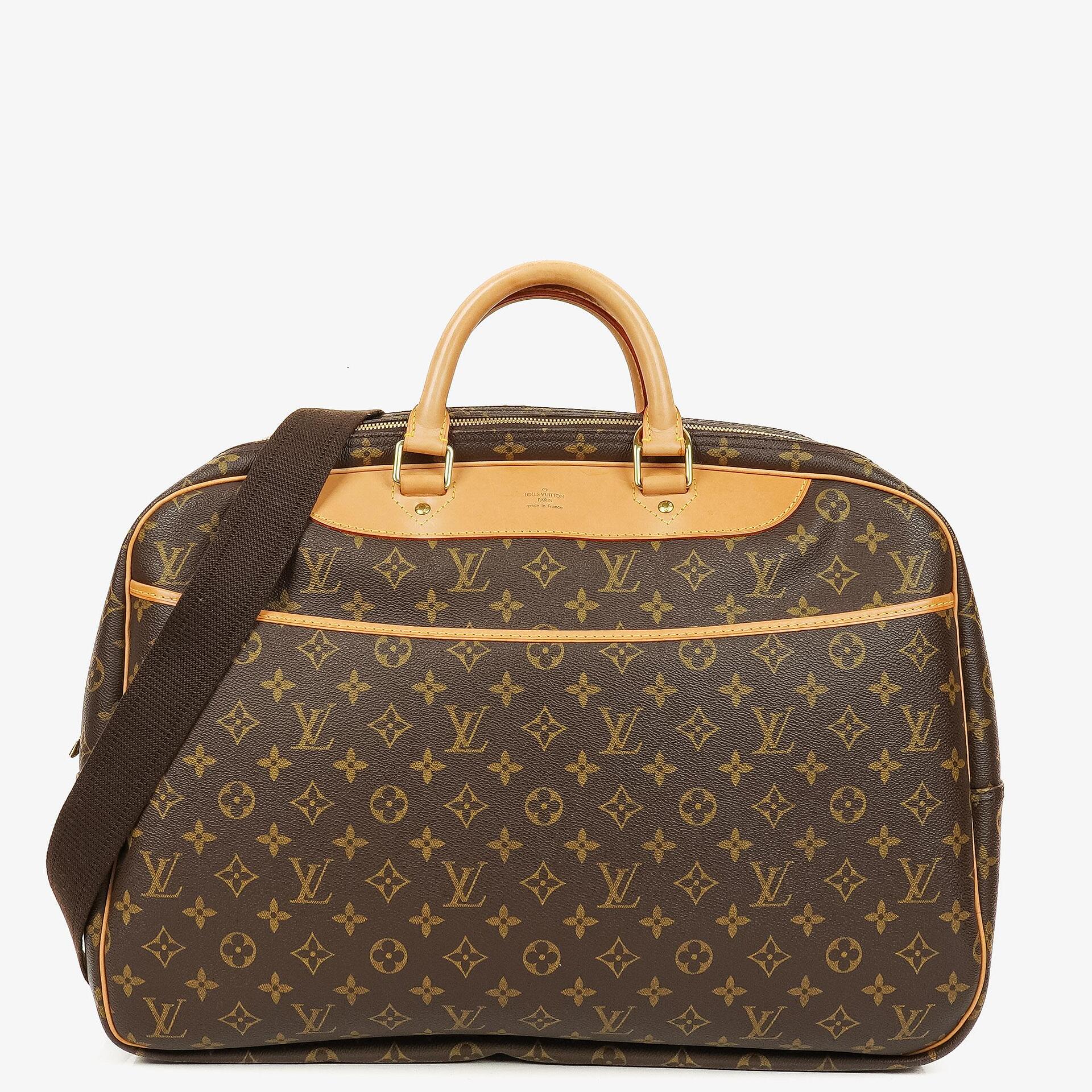 Louis Vuitton Alize 45 Two Compartments Monogram Canvas Travel Bag