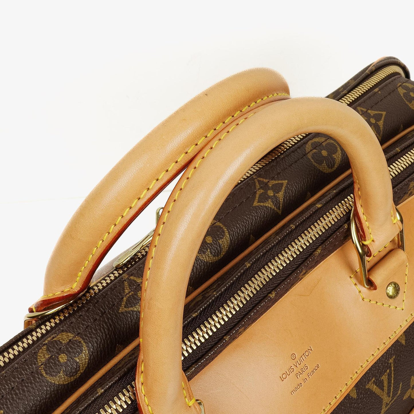 Louis Vuitton Alize 45 Two Compartments Monogram Canvas Travel Bag
