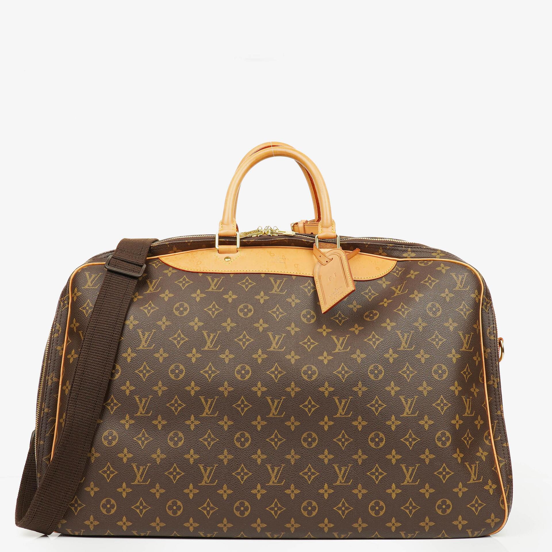Louis Vuitton Alize 55 Monogram Coated Canvas Travel Bag
