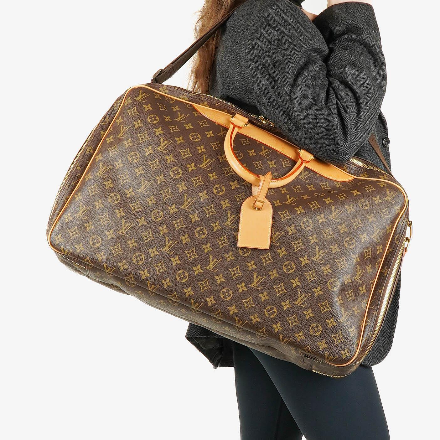 Louis Vuitton Alize 55 Monogram Coated Canvas Travel Bag