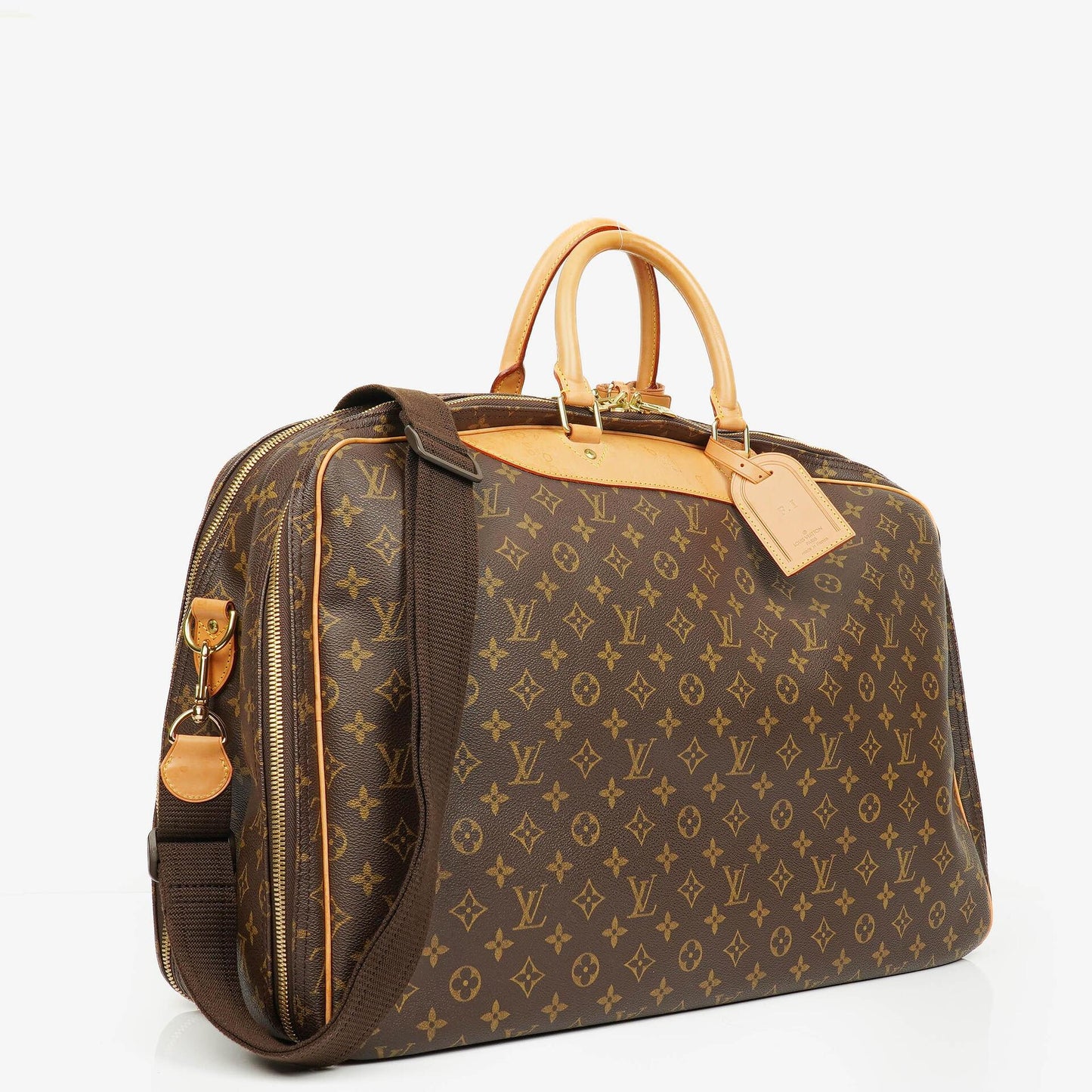 Louis Vuitton Alize 55 Monogram Coated Canvas Travel Bag