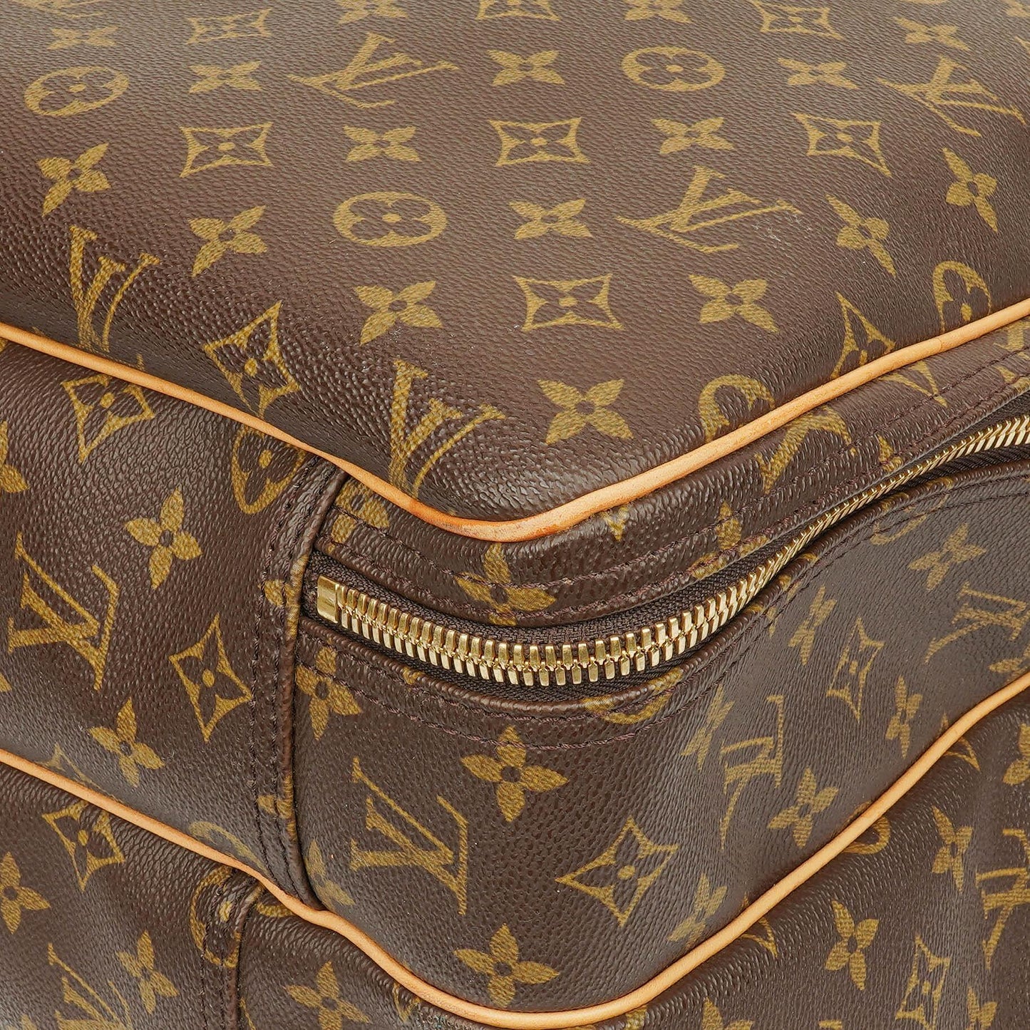 Louis Vuitton Alize 55 Monogram Coated Canvas Travel Bag