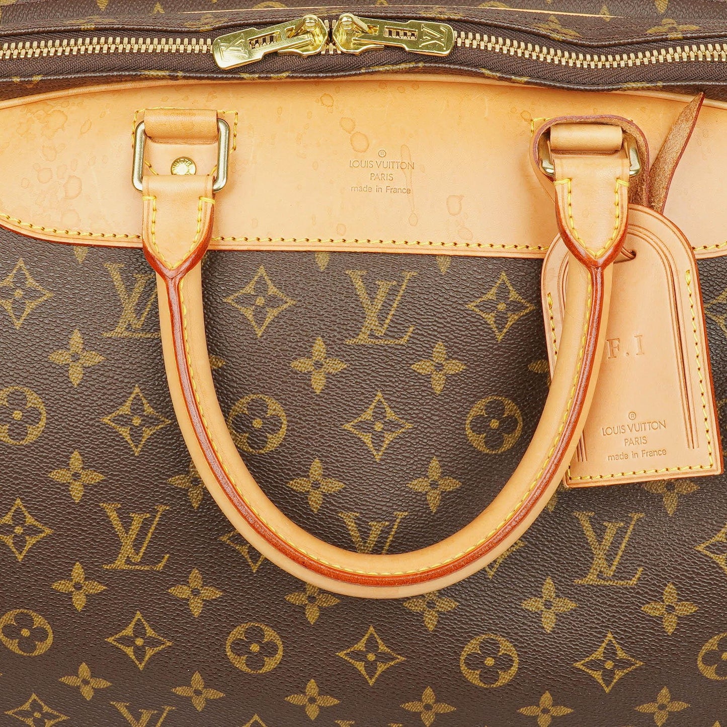 Louis Vuitton Alize 55 Monogram Coated Canvas Travel Bag