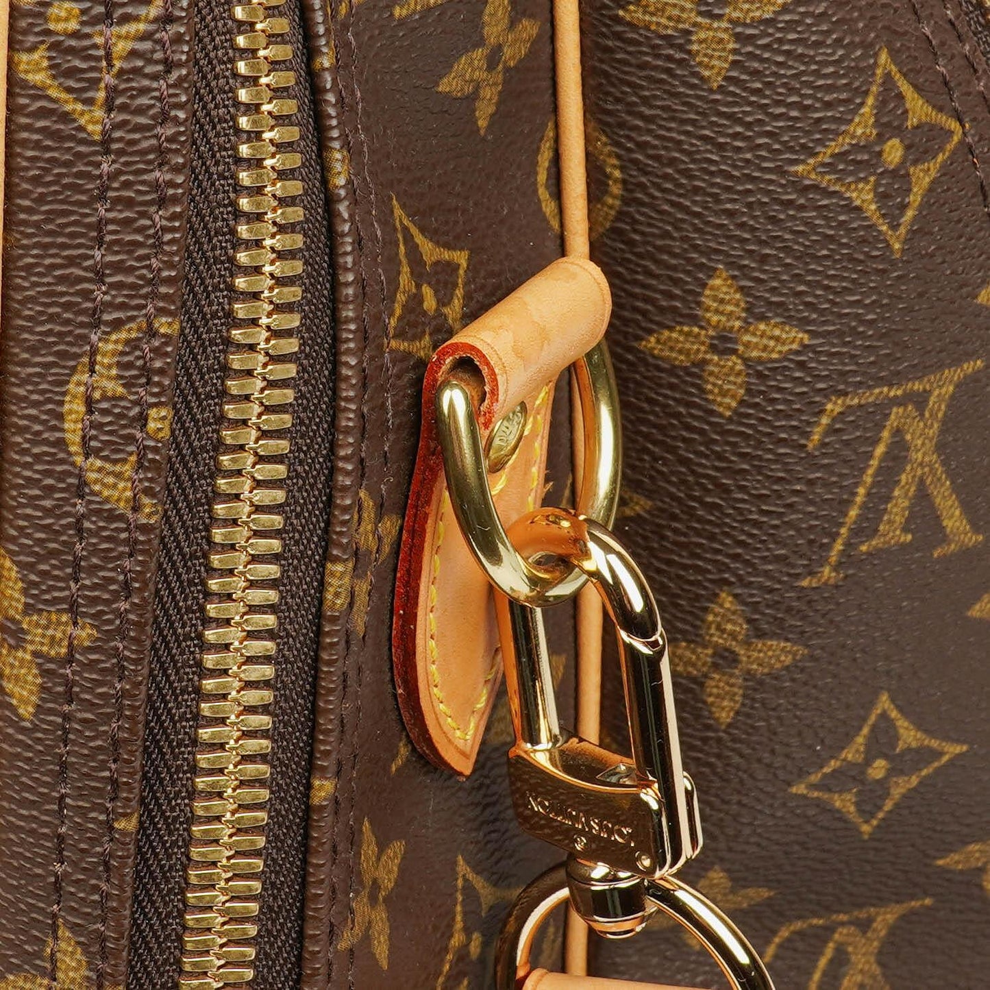 Louis Vuitton Alize 55 Monogram Coated Canvas Travel Bag