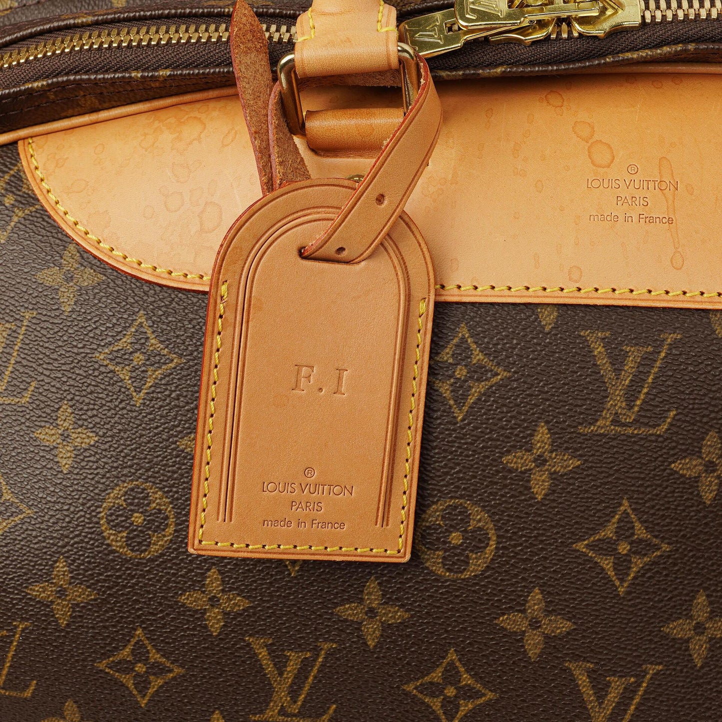 Louis Vuitton Alize 55 Monogram Coated Canvas Travel Bag