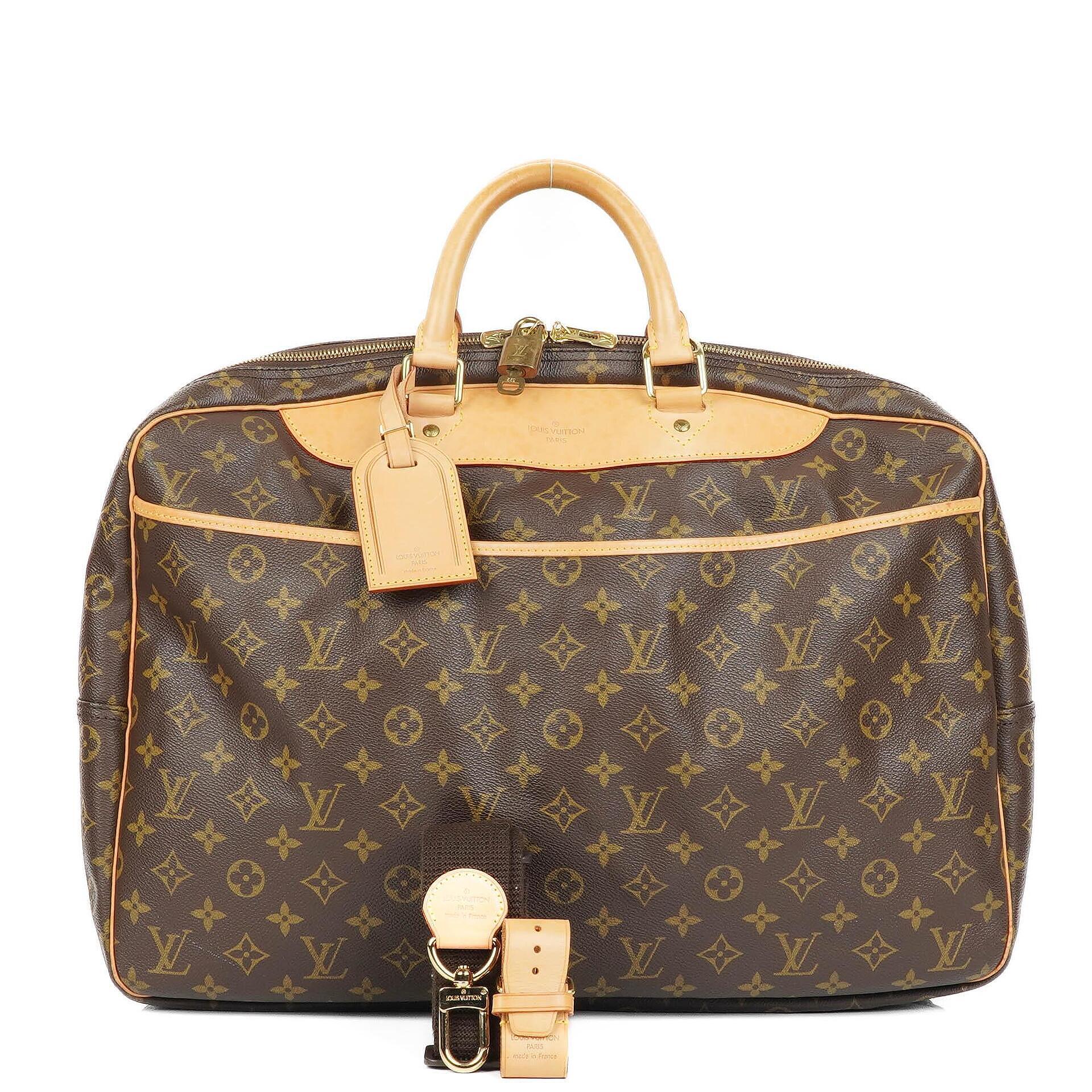 Louis Vuitton Alize Monogram Coated Canvas Travel Bag