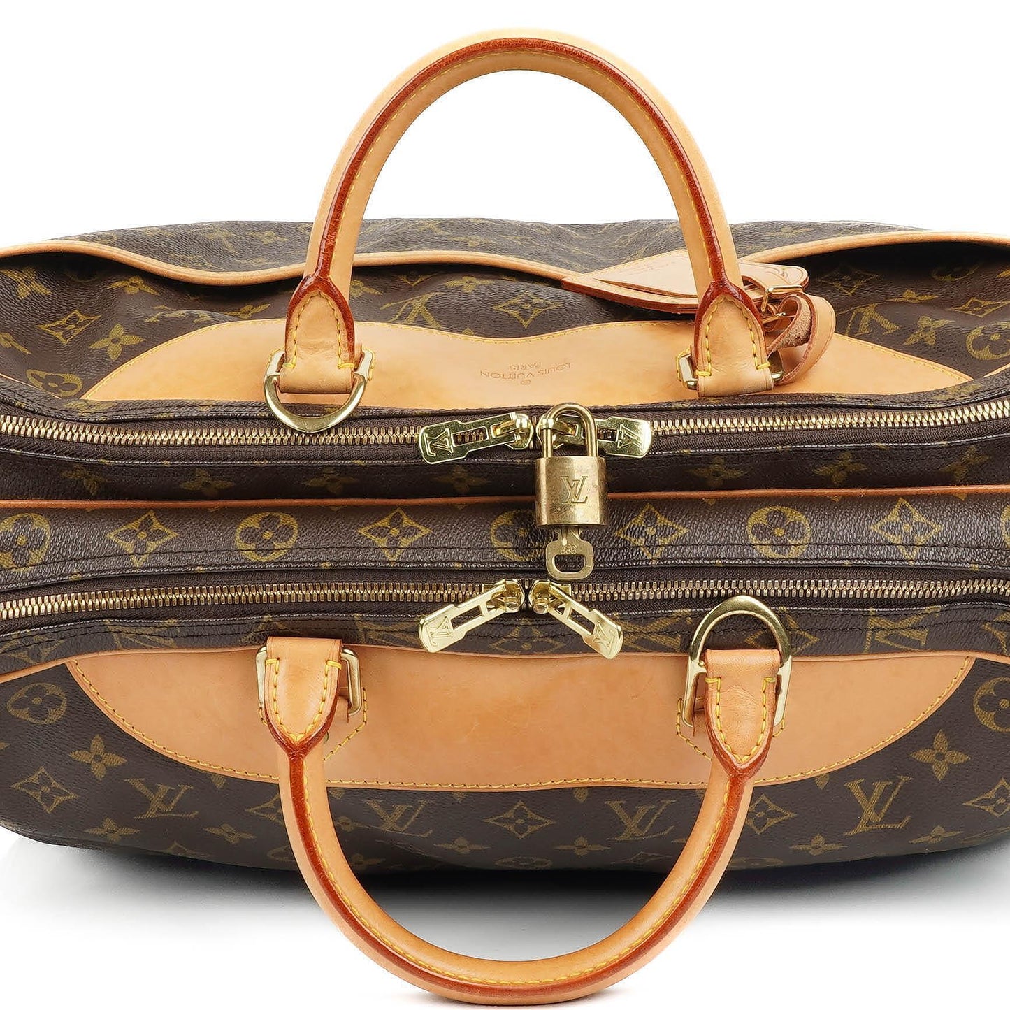 Louis Vuitton Alize Monogram Coated Canvas Travel Bag