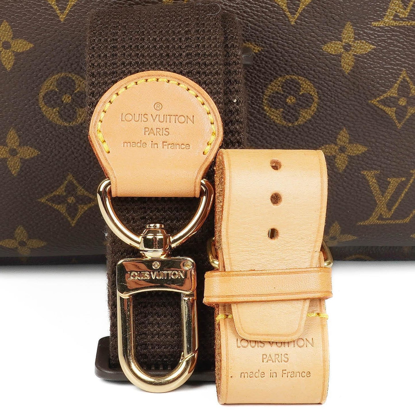Louis Vuitton Alize Monogram Coated Canvas Travel Bag