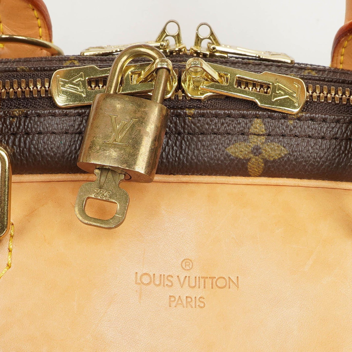 Louis Vuitton Alize Monogram Coated Canvas Travel Bag
