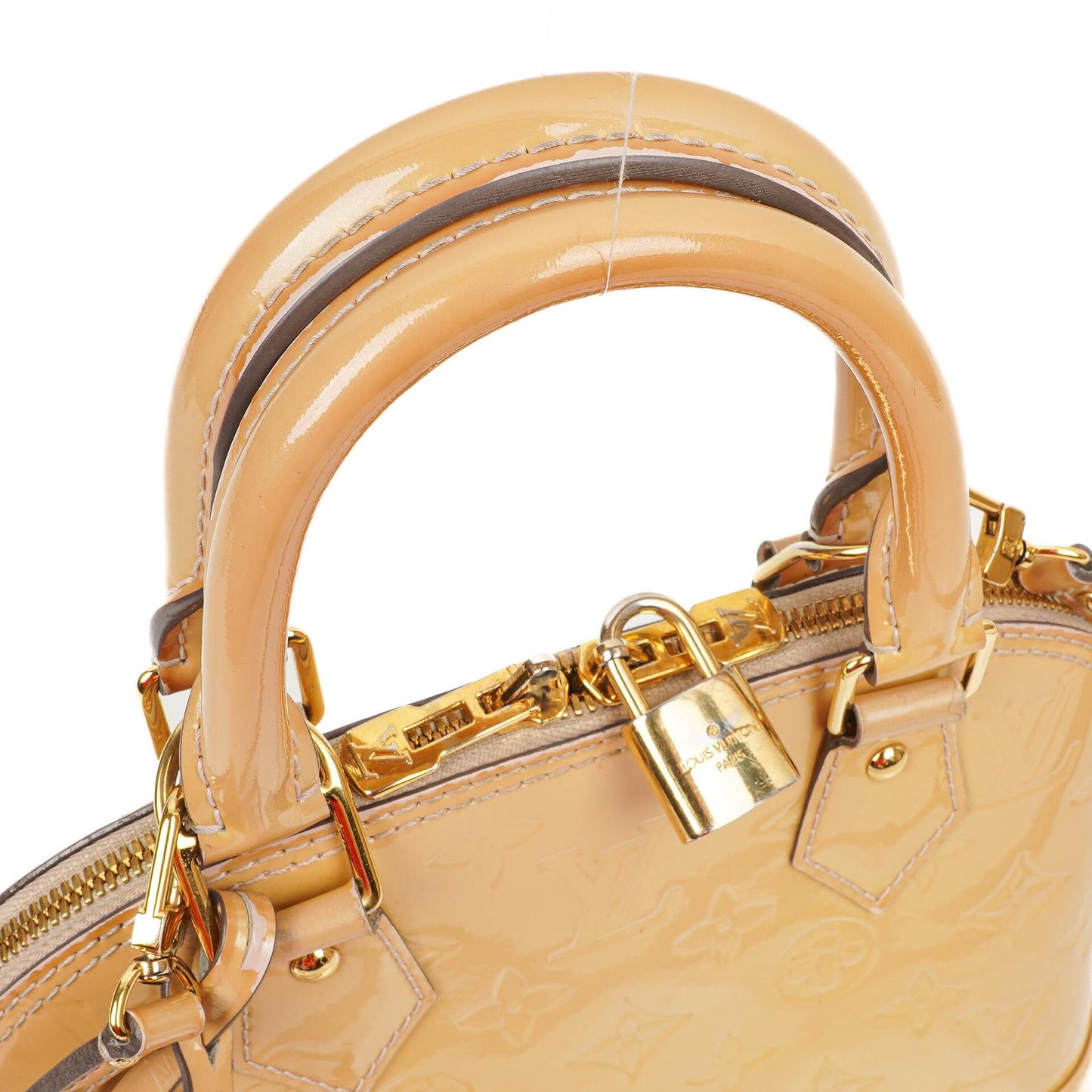 Louis Vuitton Alma BB Beige Monogram Vernis Leather Handbag, 2013