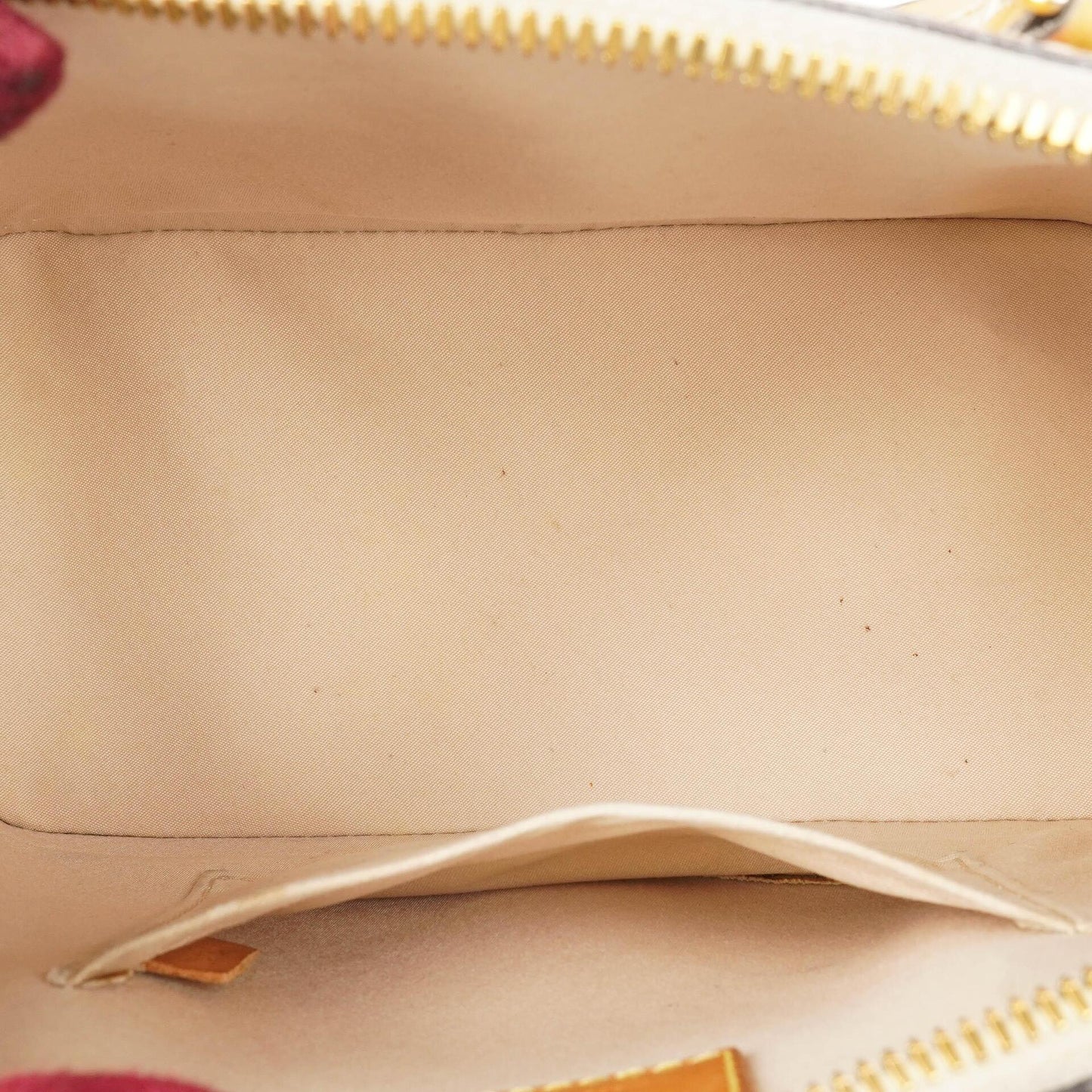 Louis Vuitton Alma BB Beige Monogram Vernis Leather Handbag